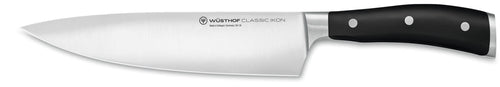 Wusthof Koksmes 'Classic Ikon' 20cm + Gratis Zwart Messenblok