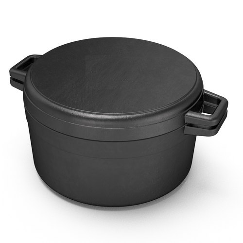 The Bastard Marmite en fonte & Plaque de cuisson Medium 24 cm
