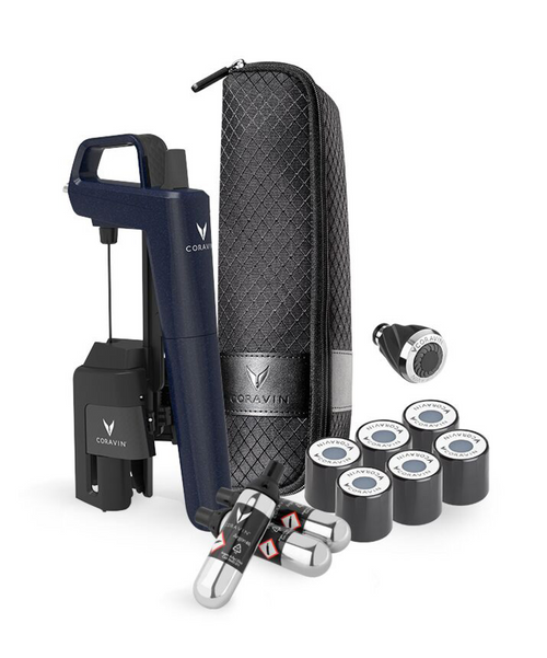 Coravin Système de conservation du vin Timeless Six+ - Édition limitée bleu océan