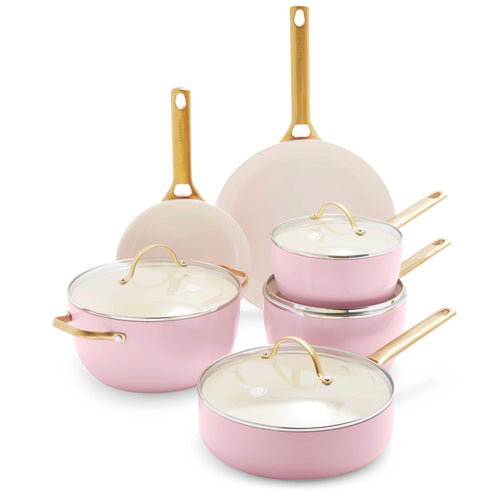 Set de casseroles Greenpan 10 pièces 'Padova Blush Pink'