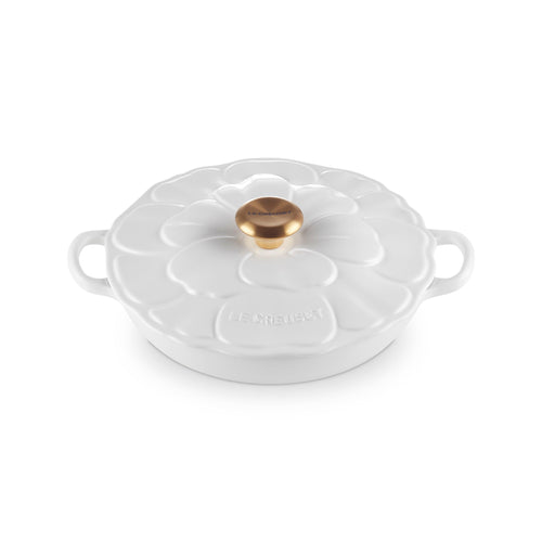 Le Creuset Cocotte basse Signature 'Blanc Coton' ø26cm / 2,2L