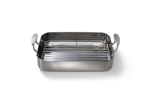 Skottsberg Plat à rôtir avec grille 35x25cm 'Acier inoxydable'