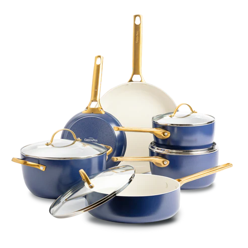 Batterie de cuisine Greenpan 10 pièces 'Padova Oxford Blue'