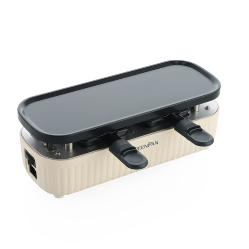 Appareil à raclette Greenpan pour 2 personnes 'Party Cream White'