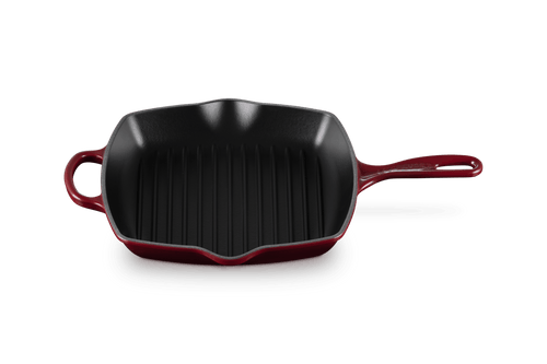 Le Creuset Poêle grill carr ée 26x26cm Grillit® 'Grenat'