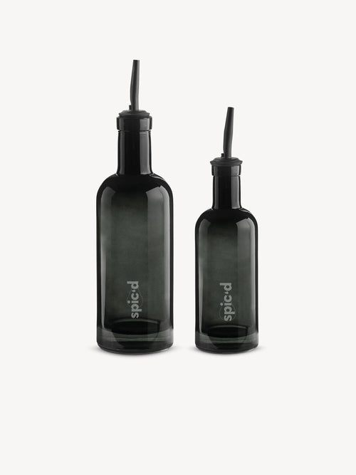 Bouteilles d'huile d'olive Spic'd « Night Shade » avec huile d'olive 450 ml et 200 ml