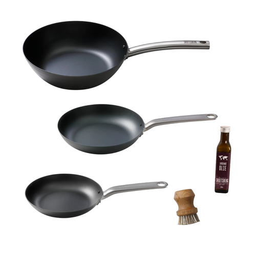 Set de poêles 'Carbon Steel' Skottsberg 3 pièces