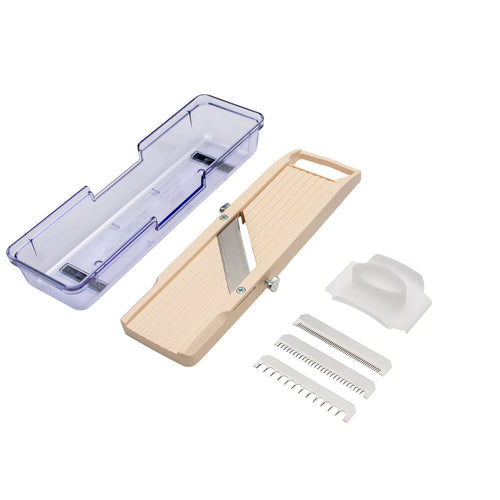 Mandoline Benriner Classic 64 mm avec récipient