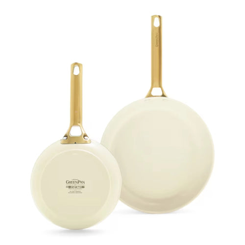 Set de poêles Greenpan 20/26cm 'Padova Cream White'