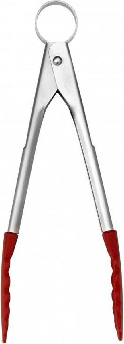 Mini pince de service Cuisipro Silicone 18cm Rouge
