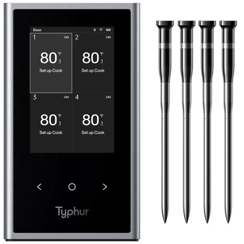 Typhur Thermomètre à viande sans fil Sync Quad