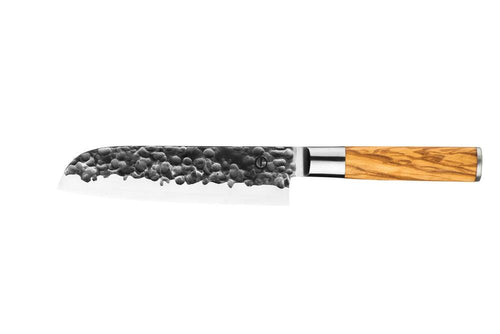 Couteau Santoku forgé 18 cm 'Olivier'
