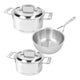 Set de 3 casseroles Demeyere 'Silver 7'